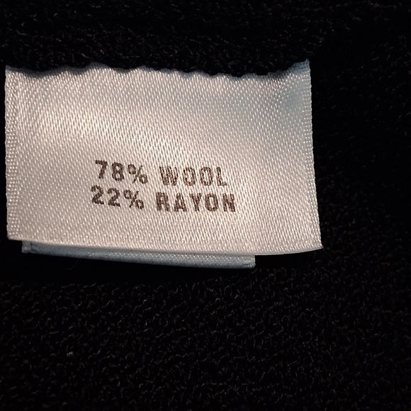 St. John Collection Santana Navy Blue Knit Zip Cardigan Wool Sweater Size Small - Picture 5 of 11